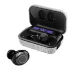 TWS Wireless Bluetooth 5.0 Touch Digital Display Waterproof Sports Earphone with Fabric Charging Box - 1