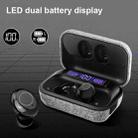 TWS Wireless Bluetooth 5.0 Touch Digital Display Waterproof Sports Earphone with Fabric Charging Box - 3
