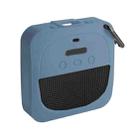 For Bose Soundlink Micro Anti-Drop Silicone Audio Storage Protective Cover (Stone Blue) - 1