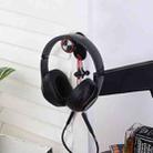 2 PCS Universal Headphone Hanger Computer Desk Hook Bedside Headset Paste Hanger - 1