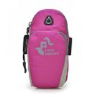 Ultra Light Sports Equipment Mobile Phone Arm Bag, Specification:Under 5.5 inches(Rose Red) - 1