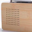 Dotted Log White Light Multifunctional Retro Radio Wooden Alarm Clock Mute Electronic Clock - 6