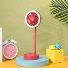 YASE YS2219 Mini Portable USB Desktop Fan With Light(Red) - 1