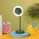 YASE YS2219 Mini Portable USB Desktop Fan With Light(Green) - 1