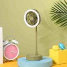 YASE YS2219 Mini Portable USB Desktop Fan With Light(Light Green) - 1