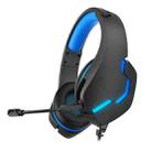 J10 Wired Gaming Headset Gaming Luminous Headset(Dark Blue) - 1