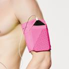 Reflective Motion Arm Bag Close Mobile Phone Bag, Size:L(Rose Red) - 1