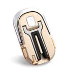 3 PCS Creative Car Phone Holder Car Multi-Function Air Outlet Navigation Ring Bracket( Golden) - 1