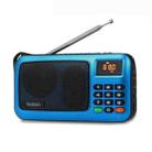 Rolton W405 Portable Mini FM Radio TF Card USB Receiver Music Player with LED Display(Blue) - 1