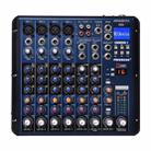 SMR8 Bluetooth USB Record 8 Channels (4 Mono + 2 Stereo) 16 DSP Church School Karaoke Party USB DJ Mixer - 1