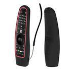 SIKAI CASE Smart TV Remote Control Protective Sleeve Remote Control Color Matching Silicone Sleeve Suitable For LG AN-MR600 / AN-MR650(Black+Red) - 1