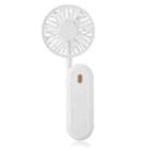 LN2 Hanging Neck Small Fan Outdoor Foldable USB Lazy Handheld Fan(White) - 1