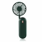 LN2 Hanging Neck Small Fan Outdoor Foldable USB Lazy Handheld Fan(Green) - 1