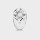 A6 Mute Colorful Light Mini Fan Portable Outdoor Handheld USB Fan(White) - 1