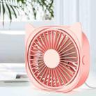 M105 Desktop Mini Cute Portable USB Fan(Cherry Blossom Powder) - 1