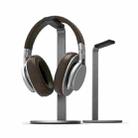 Aluminum Alloy Headphone Holder H-Stand Headphone Display Stand Headphone Storage Rack(Dark Gray) - 2
