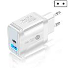18W PD + QC 3.0 Fast Charge Travel Charger Power Adapter With LED Indication Function( EU Plug White) - 1