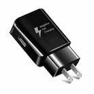 QC 2.0 D5 Fast Charger Travel Charge Adapter(US Plug Black) - 1