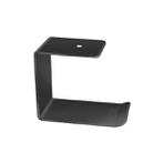 2 PCS Z5 All-Aluminum Alloy Headphone Holder Hanger Hook Wall Display Shelf(Black) - 1