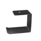 2 PCS Z5 All-Aluminum Alloy Headphone Holder Hanger Hook Wall Display Shelf(Black) - 2