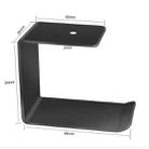 2 PCS Z5 All-Aluminum Alloy Headphone Holder Hanger Hook Wall Display Shelf(Black) - 4