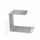 2 PCS Z5 All-Aluminum Alloy Headphone Holder Hanger Hook Wall Display Shelf(Silver Gray) - 1