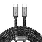 2 PCS WOTOBE PD100W 5A Type-C to Type-C Fast Charging Data Cable With E-Mark Chip, Model: 3m(Black) - 1