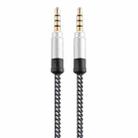 3.5mm Male To Male Car Stereo Gold-Plated Jack AUX Audio Cable For 3.5mm AUX Standard Digital Devices, Length: 3m(White) - 1