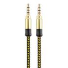 3.5mm Male To Male Car Stereo Gold-Plated Jack AUX Audio Cable For 3.5mm AUX Standard Digital Devices, Length: 3m(Yellow) - 1