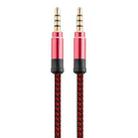 3.5mm Male To Male Car Stereo Gold-Plated Jack AUX Audio Cable For 3.5mm AUX Standard Digital Devices, Length: 3m(Red) - 1