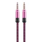 3.5mm Male To Male Car Stereo Gold-Plated Jack AUX Audio Cable For 3.5mm AUX Standard Digital Devices, Length: 3m(Purple) - 1