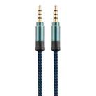3.5mm Male To Male Car Stereo Gold-Plated Jack AUX Audio Cable For 3.5mm AUX Standard Digital Devices, Length: 3m(Blue) - 1