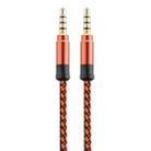 3.5mm Male To Male Car Stereo Gold-Plated Jack AUX Audio Cable For 3.5mm AUX Standard Digital Devices, Length: 3m(Orange) - 1