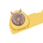 6007 Lanyard Portable Desktop USB Handheld Mini Fan(Horns-Yellow) - 1