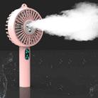 C350 Handheld Mini Spray Moisturizing Fan Student USB Portable Humidifier Fan, Colour: Double Spray Pink - 1