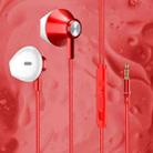 F10 Smart Wire Control Universal Mobile Headset Earbud Sports Earphone with Mic(Red) - 1