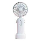 WT-F40 Household Outdoor Handheld Flip Fan Portable USB Retro Folding Desktop Fan(Pearl White) - 1