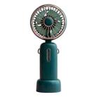 WT-F40 Household Outdoor Handheld Flip Fan Portable USB Retro Folding Desktop Fan(Vintage Green) - 1