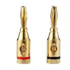 20 PCS 4mm Gold-Plated Banana Head Audio Plug Socket Speaker Cable Connector - 1