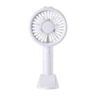 TF02 Handheld Desk Lamp Fan Mini Portable USB Mobile Phone Holder Fan(White) - 1