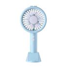 TF02 Handheld Desk Lamp Fan Mini Portable USB Mobile Phone Holder Fan(Blue) - 1