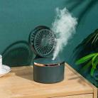 JW-02 USB Spray Fan Desktop Home Office Moisturizing Humidifier Fan(Green) - 1