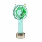 LM-18 Handheld Desktop Portable USB Base Small Fan(Green) - 1