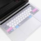 JRC English Version Colored Silicone Laptop Keyboard Protective Film For MacBook Pro 13.3 inch A1278(Soothing Color) - 4