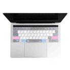 JRC English Version Colored Silicone Laptop Keyboard Protective Film For MacBook Pro 15.4 inch A1707 & A1990 (with Touch Bar)(Soothing Color) - 1