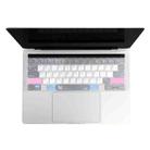 JRC English Version Colored Silicone Laptop Keyboard Protective Film For MacBook Pro 16 inch A2141 (with Touch Bar)(Soothing Color) - 1