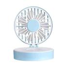 USB Mini Handheld Vanity Mirror Fan(Blue) - 1