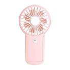 P9 Mobile Phone Holder Mini Fan Outdoor Children Hanging Neck USB Fan(Pink) - 1