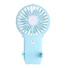 P9 Mobile Phone Holder Mini Fan Outdoor Children Hanging Neck USB Fan(Blue) - 1