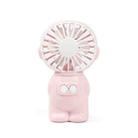 FY040 2 PCS Portable Outdoor USB Handheld Fan Desktop Office Mini Night Light Fan(Pink) - 1